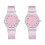 2Pièces Quartz Rose Bracelet Confortable 2