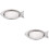 2Pièces Plateau Poisson Acier Inoxydable Argenté 6