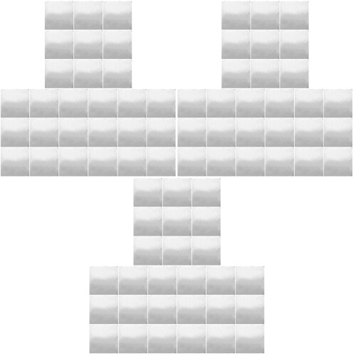 300Pièces Papier Aluminium Argenté Solide Pour Bbq 2
