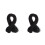 2Pièces Ruban Élastique Noir Rond DIY Pour Décoration Couture 5