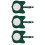 3Pièces Marqueurs Vert Chat Design Durable Et 8