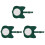 3Pièces Marqueurs Vert Chat Design Durable Et 2