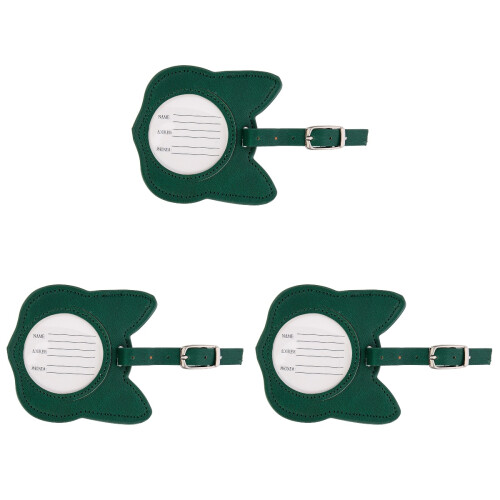 3Pièces Marqueurs Vert Chat Design Durable Et 1