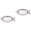 2Pièces Plateau Poisson Acier Inoxydable Argenté 4