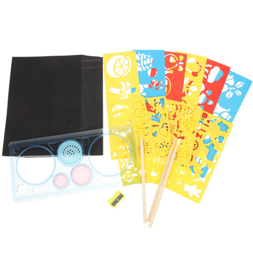 2Ensembles À Gratter DIY Enfants Couleurs Assorties 1