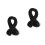 2Pièces Ruban Élastique Noir Rond DIY Pour Décoration Couture 3