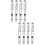 8Pièces Stylos Plume Ergonomiques Pour Et 8