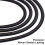 2Pièces Ruban Élastique Noir Rond DIY Pour Décoration Couture 10