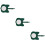 3Pièces Marqueurs Vert Chat Design Durable Et 9