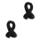 2Pièces Ruban Élastique Noir Rond DIY Pour Décoration Couture 4