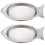 2Pièces Plateau Poisson Acier Inoxydable Argenté 5