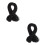 2Pièces Ruban Élastique Noir Rond DIY Pour Décoration Couture 2