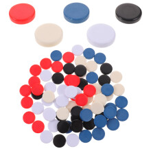 75Pcs Game Marker Poker Chip Blank Teaching Aid For Children