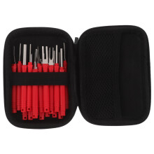 18Pcs Terminal Pin Extractor Tool Kit Ergonomic Red ABS for Car Wiring