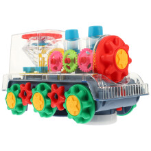 Light Up Train Toy Car Abs Assorted Color 1pcs For Indoor Play