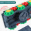Light Up Train Toy Car Abs Assorted Color 1pcs For Indoor Play 6