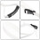 4Pcs Car Assist Handle for Disabled White Plastic and Webbing Strap 10