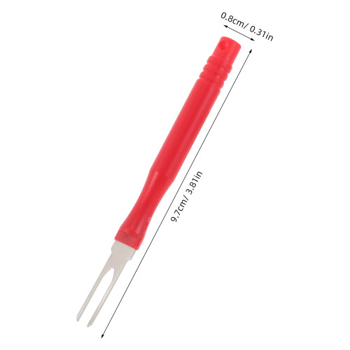18Pcs Terminal Pin Extractor Tool Kit Ergonomic Red ABS for Car Wiring 2