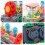 Light Up Train Toy Car Abs Assorted Color 1pcs For Indoor Play 7