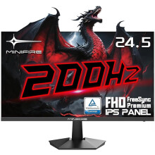 Minifire 24.5 Inch 200Hz Gaming Monitor, Full HD 1080p Fast IPS, 1ms MPRT