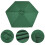 2Stk Grün Polyester Schirmbespannung Für Garten Und Terrasse 5