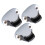 6Pcs Bathroom Silver ABS Shower Head Bases Adjustable Wall Holders 1