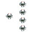 5 Pcs Desktop Ornament Simulation Ocean Animal Model 7