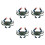 5 Pcs Desktop Ornament Simulation Ocean Animal Model 6