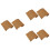 6 Pcs Coconut Palm Mat Bamboo Crawl 6