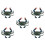 5 Pcs Desktop Ornament Simulation Ocean Animal Model 4