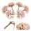 100Pièces Arbres Miniatures De Décor Rose ABS Réaliste 11