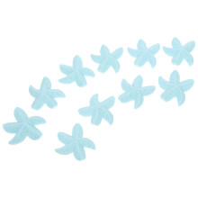 20Pcs Blue Resin Mini Seastar Figurines Lightweight Desktop Ornament