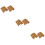 6 Pcs Coconut Palm Mat Bamboo Crawl 8