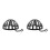 2Pcs Black Hat Display Rack Plastic Stand for Store Use 5