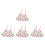 8 Pcs Triangular Heat Resistant Non Slip Pot Lid Knob Cover 9