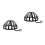2Pcs Black Hat Display Rack Plastic Stand for Store Use 4