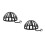 2Pcs Black Hat Display Rack Plastic Stand for Store Use 7