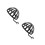 2Pcs Black Hat Display Rack Plastic Stand for Store Use 8
