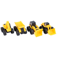 12 Pcs Construction Vehicle Model Plastic Truck Excavator Toy