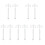 10 Pcs Miniature Train Lamp Models Plastic Sand Table Streetlamp 4