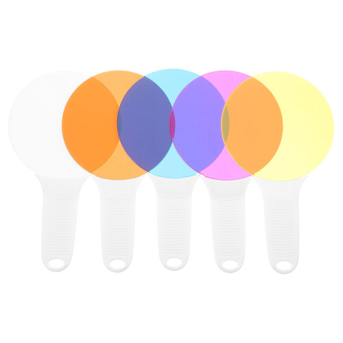 20 Sheets Color Mixing Translucent Sheets For Student Color Learning 2