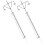 10 Pcs Miniature Train Lamp Models Plastic Sand Table Streetlamp 1