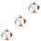 3 Pcs Simulation Animal Toy Adorable Model Desktop Decoration 6