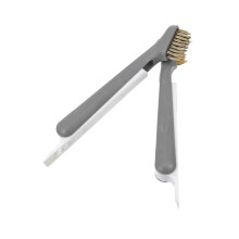 Grill Cleaning Brush Set 2pcs Gray Wire Brush for Kitchen BBQ and Oven Racks Durable Grease Removal
