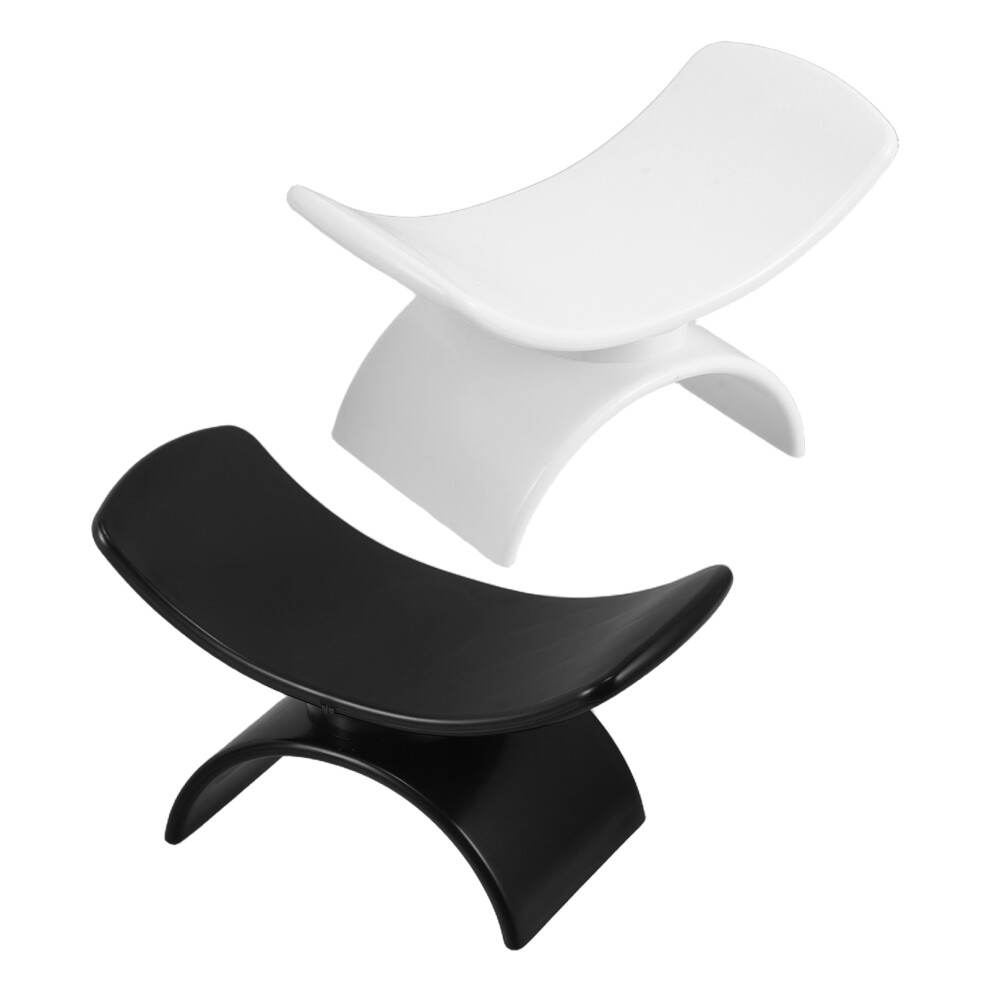 Ohphcall White 4Pcs Detachable Plastic Hand Rest Cushion For Manicure Nail Art