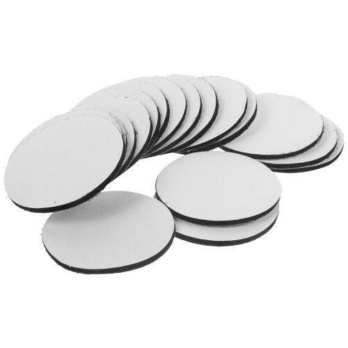 60Pcs Double-Sided Hook and Loop Carpet Adhesive Pads Black Home Use