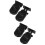 4Pcs Black Sliding Window Stops with Rubber for Home Use 7