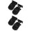 4Pcs Black Sliding Window Stops with Rubber for Home Use 5
