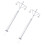 10 Pcs Miniature Train Lamp Models Plastic Sand Table Streetlamp 2