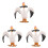 3 Pcs Simulation Animal Toy Adorable Model Desktop Decoration 3